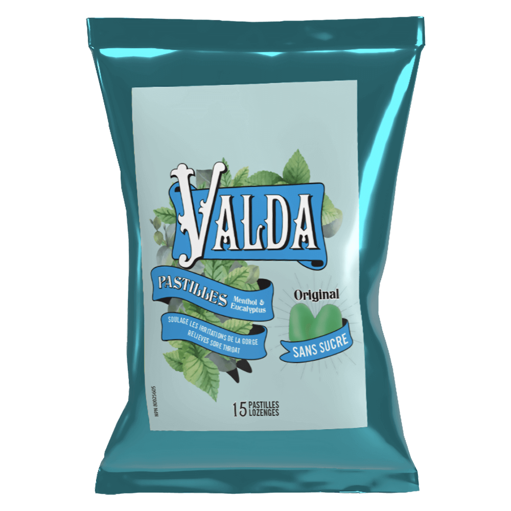 Valda Pastilles Sans sucre 50G - PurePara