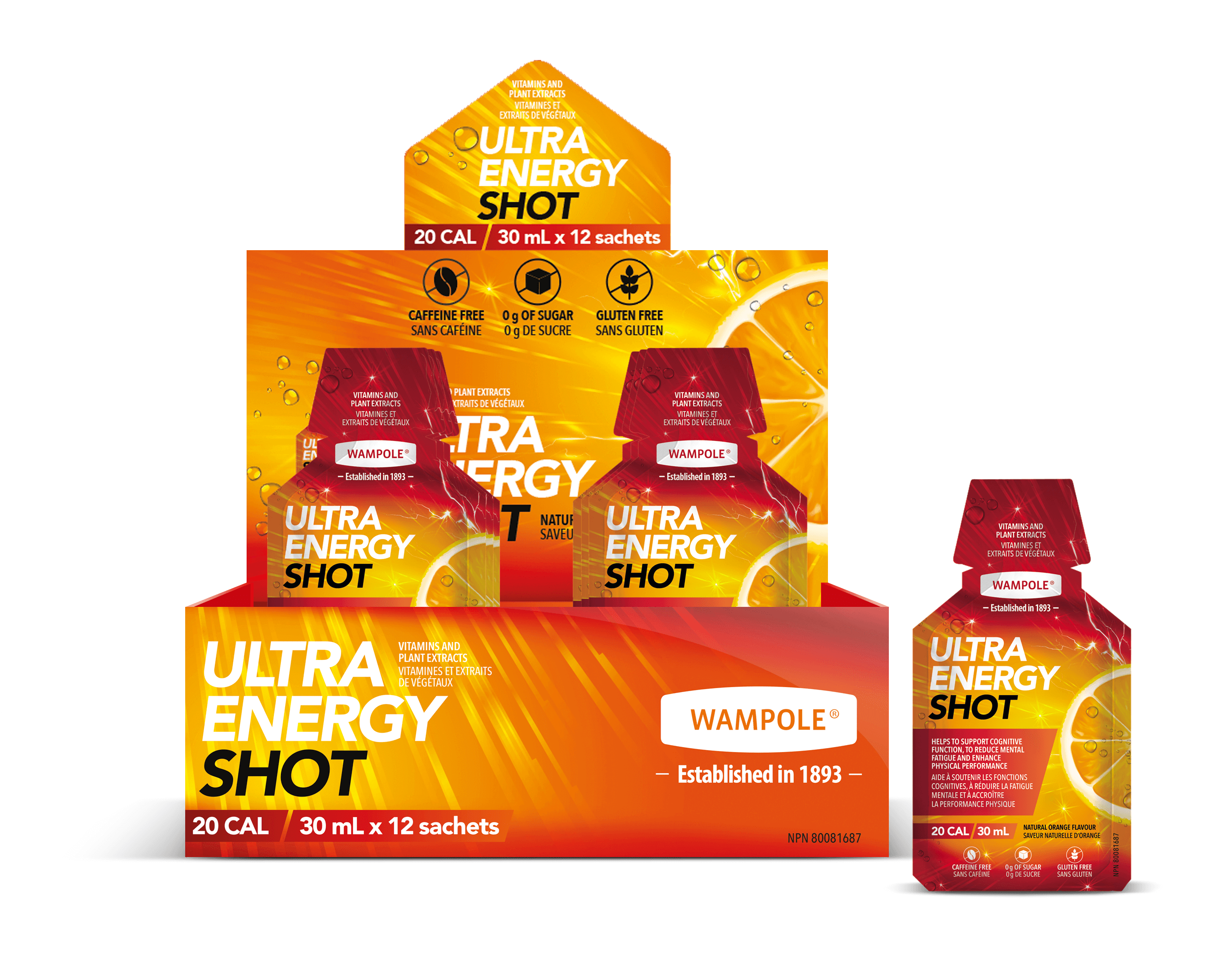 Herbal energy support shots