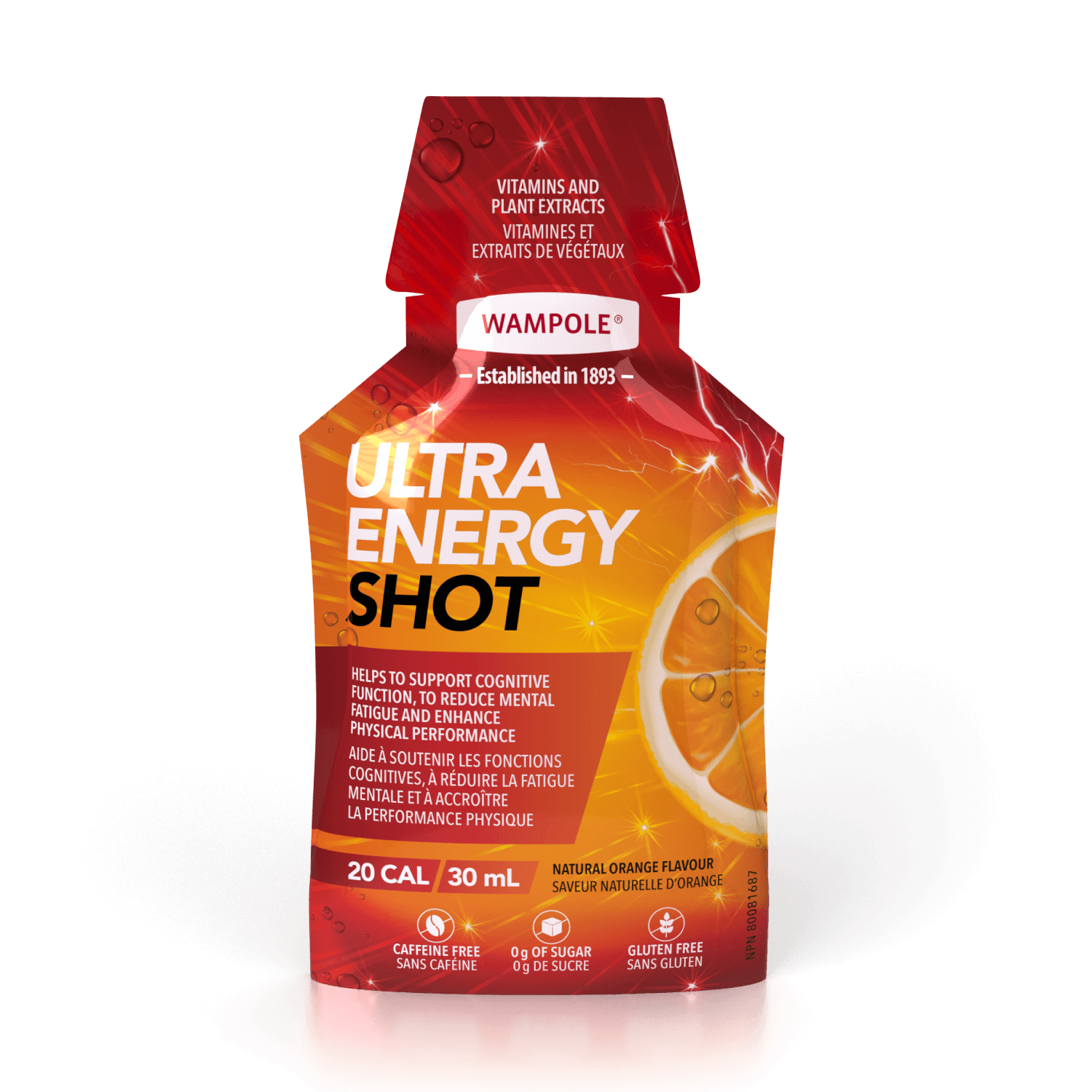 Herbal energy booster shots
